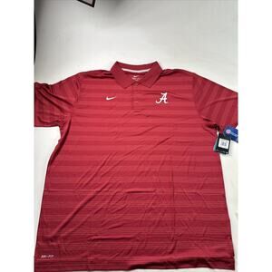 Nike Alabama Crimson Tide Polo Shirt Mens 3XLRed Dri-Fit Football NWT